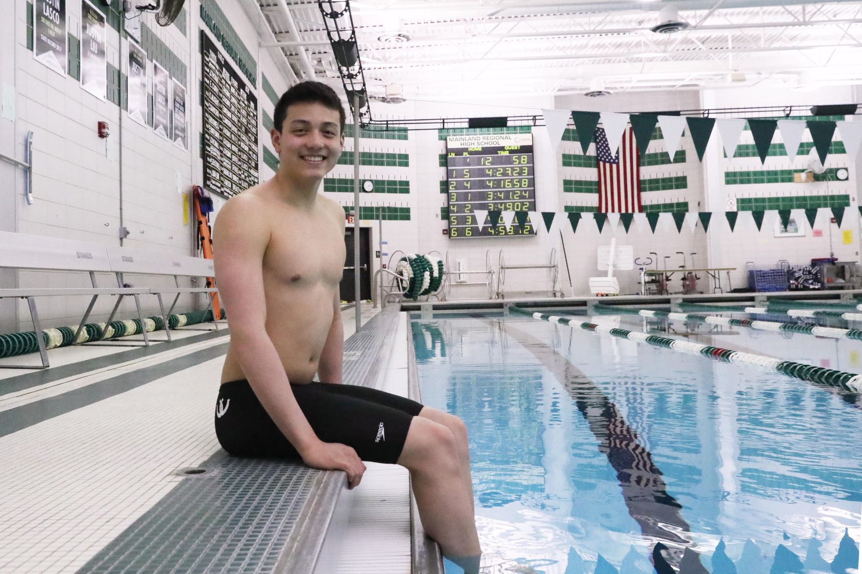 Mainland Regional's Destin Lasco, 2018 Press Boys Swimmer of the Year